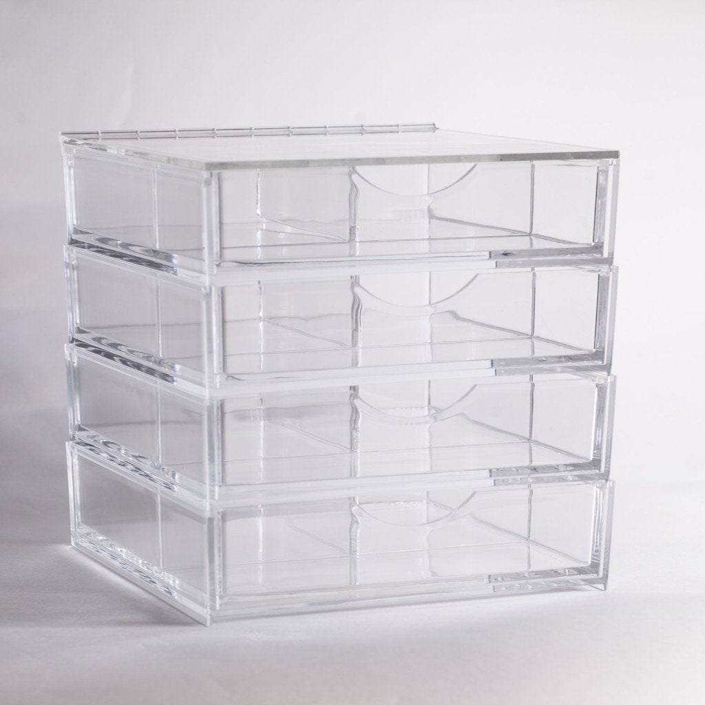 Boxy Girl® Four Stack - Acrylic Makeup Organizer with Drawers
