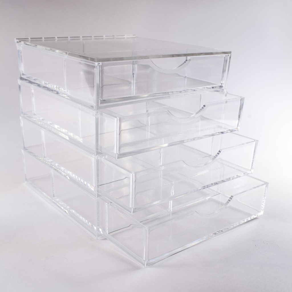Boxy Girl® Four Stack - Acrylic Makeup Organizer with Drawers